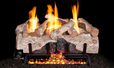 RH Peterson: G10 Series Vent-Free Charred Alpine Birch Logs - 16/18" - primary view
