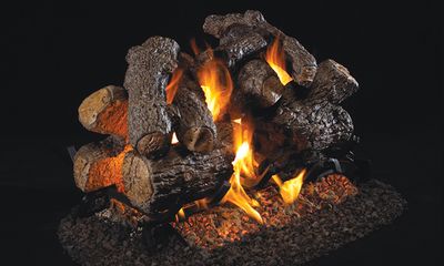 RH Peterson: Charred Royal English Oak See-Thru Logs - 18/20" - primary view