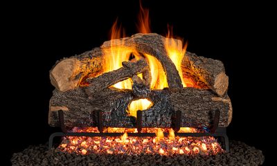 RH Peterson: G52 Series Charred Evergreen Oak Logs - 24" - primary view