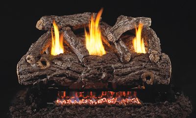 RH Peterson: G9 Series Golden Oak Designer Vent-Free See-Thru Logs - 24" - primary view