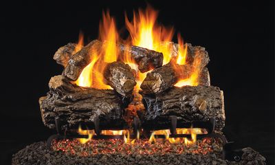 RH Peterson: Burnt Rustic Oak Logs - 16" - primary view