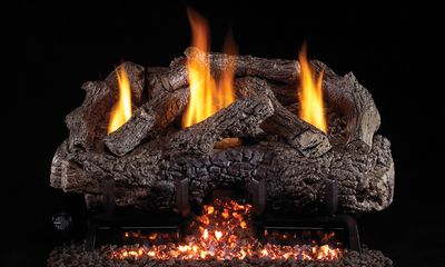 RH Peterson: G10 Series Vent-Free Charred Frontier Oak Logs - 24" - primary view