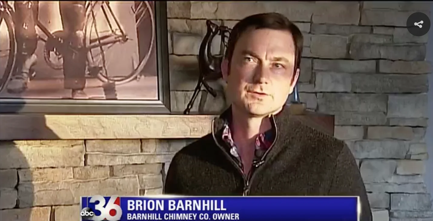Brion Barnhill interviewed on WKYT about fireplace safety in Lexington, KY
